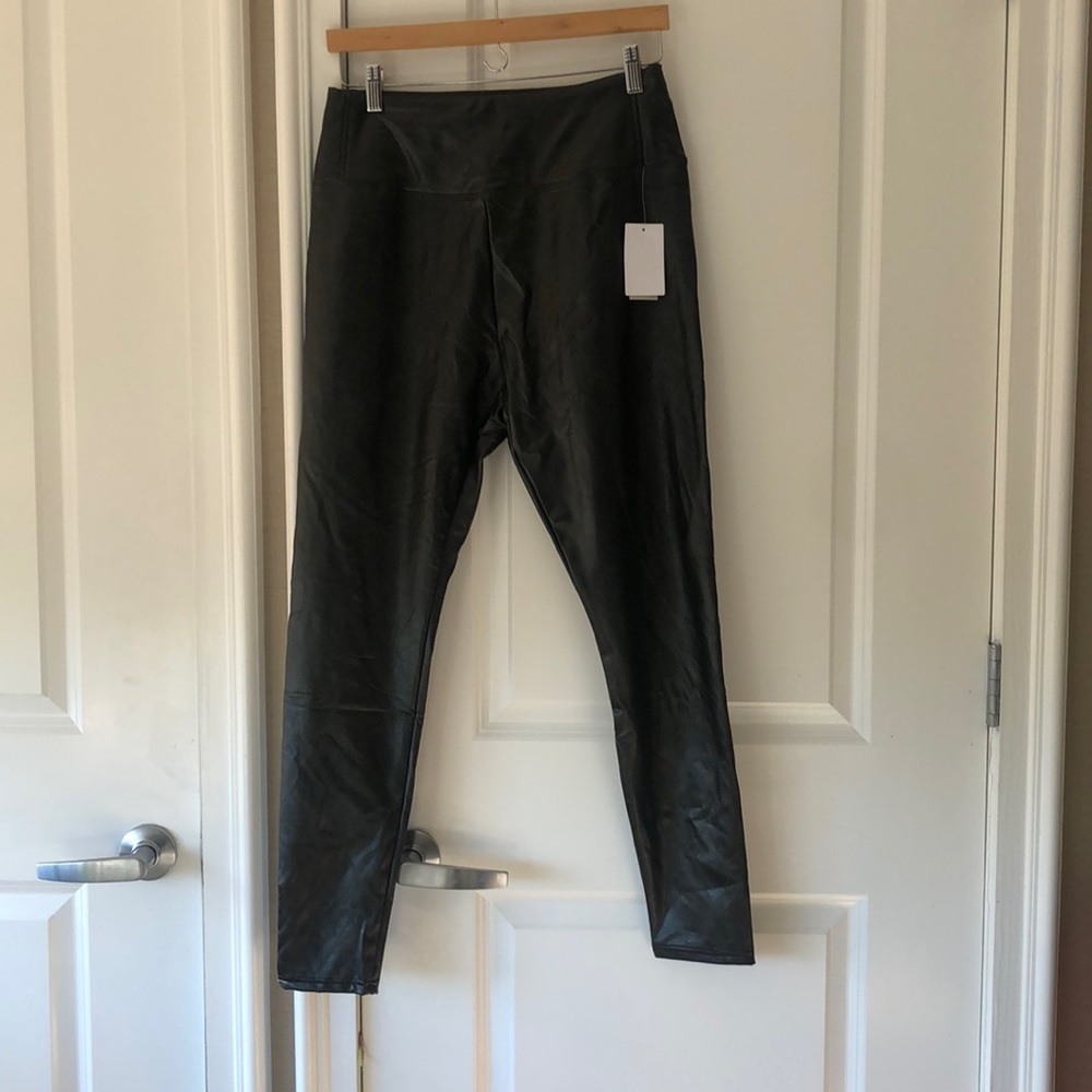 Black Faux leather pants by BP. Never worn